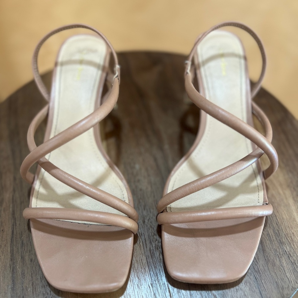 & Other Stories Tan Strappy Heels - Picture 3 of 8